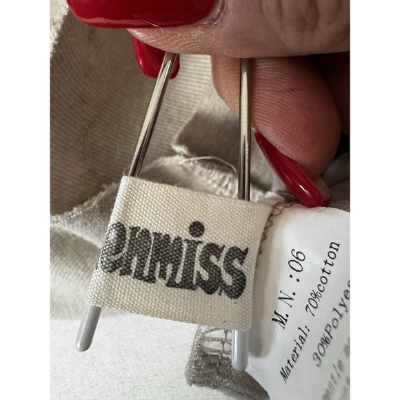 Womens Medium Blouse Neutral Lagenlook Asymmetrical Boho Flowy Oversized Chic - Picture 6 of 10